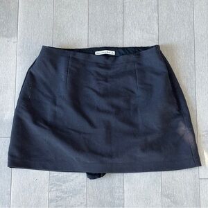 Abercrombie & Fitch Black Mini Skirt with Built-In Shorts